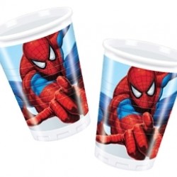 10 Adet 180/200cc Spiderman Klasik Plastik Bardak