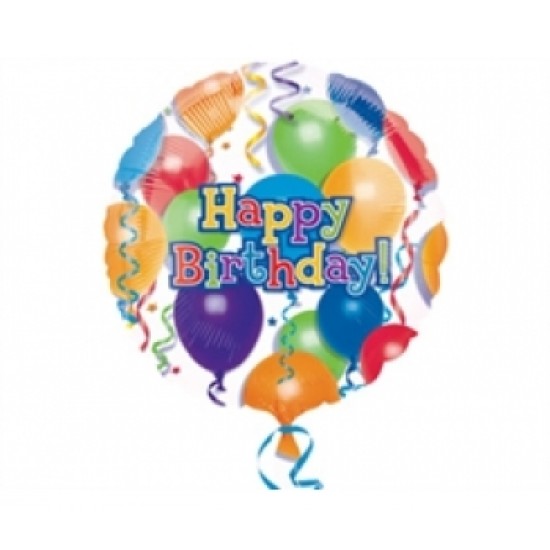 18 İnç Birthday Balloons N Star Folyo Balon
