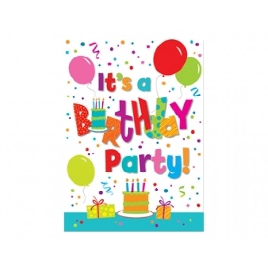 8 Adet Birthday Jamboree Davetiye