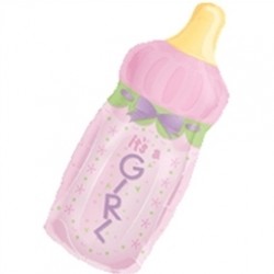 Supershape Baby Bottle Girl Folyo Balon