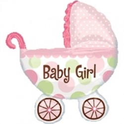 Supershape Baby Buggy Girl Folyo Balon