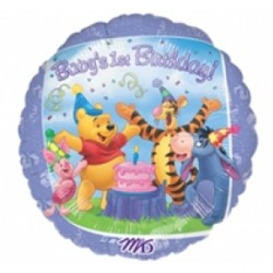 Winnie The Pooh Ve Arkadaşları 1 Yaş Doğum Günü Folyo Balon